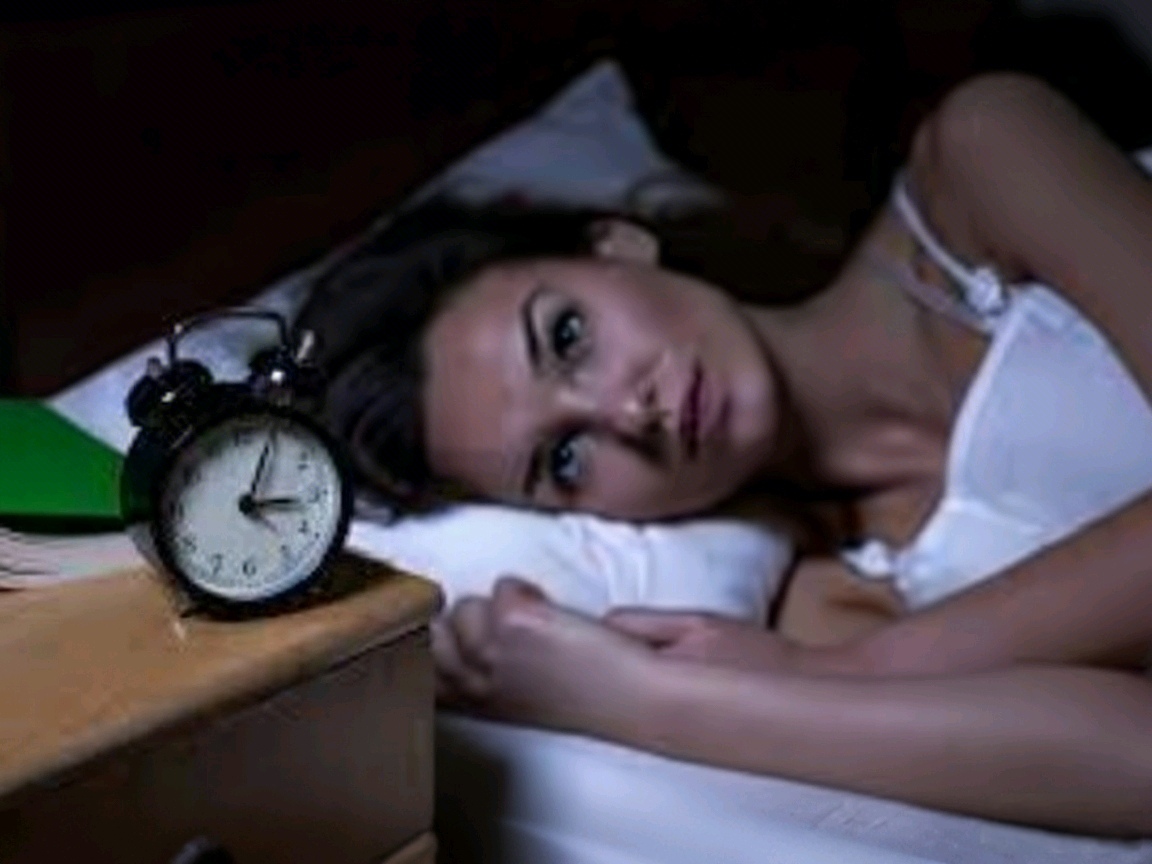 Man waking up at night